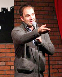 Tom Kelly at comedy club