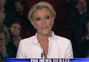 Megyn Kelly mediating the Fox News Republican presidential debate