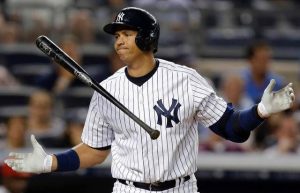 A-Rod drops bat after strikeout