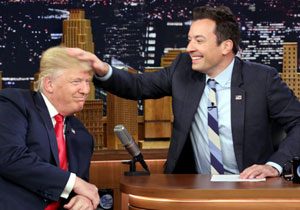 Donald Trump and Jimmy Fallon on The Tonight Show