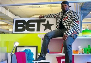 50 cent at BET Studios