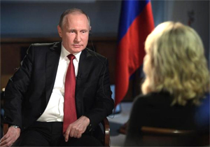 Vladimir Putin and Megyn Kelly