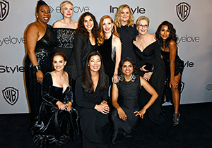 Actresses and activists at the Golden Globes 2018